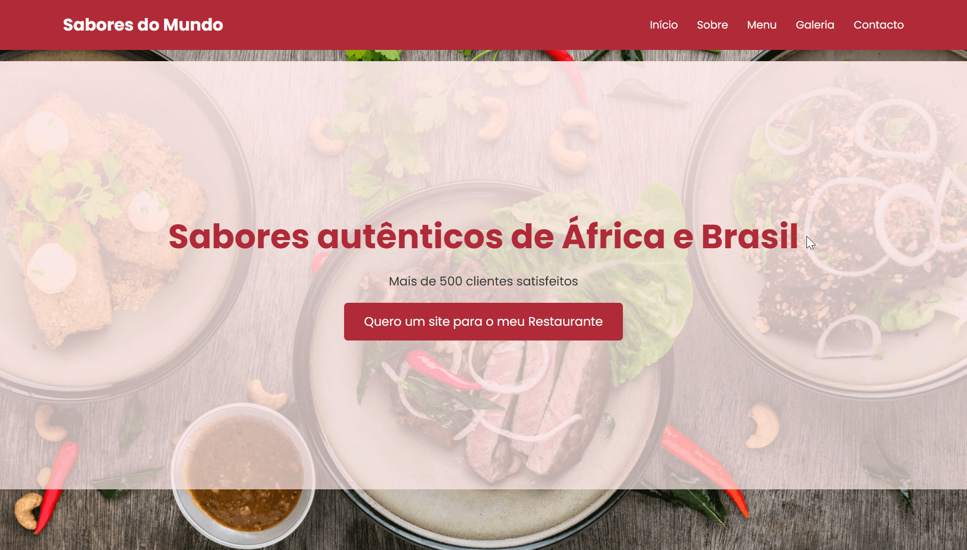 Site para Restaurante em Lisboa